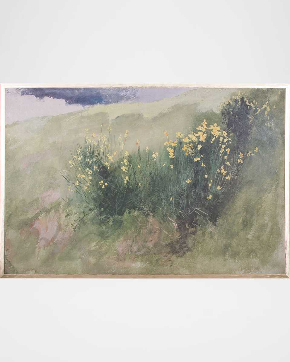 "Wildflower Landscape" Framed Giclee